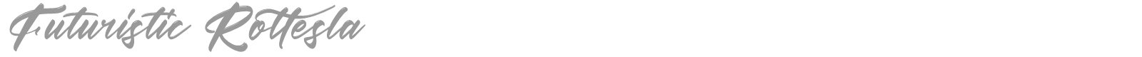 Futuristic Rottesla font preview